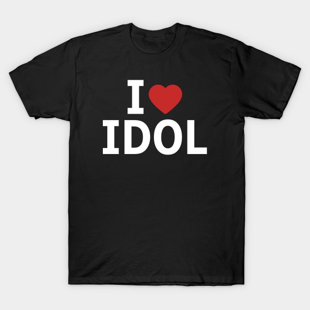 Oshi no Ko Ruby Hoshino Cosplay I Love Idol T Shirt Design in Episode 9 - Black T-Shirt by Animangapoi